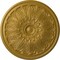 Ekena Millwork Bordeaux Ceiling Medallion (Fits Canopies up to 3 1/4"), 22 5/8"OD x 1 3/4"P, Pharaohs Gold CM22BOPGS - alternate 1